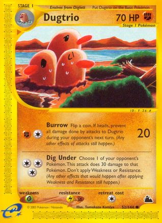 Dugtrio 052/144 - Skyridge