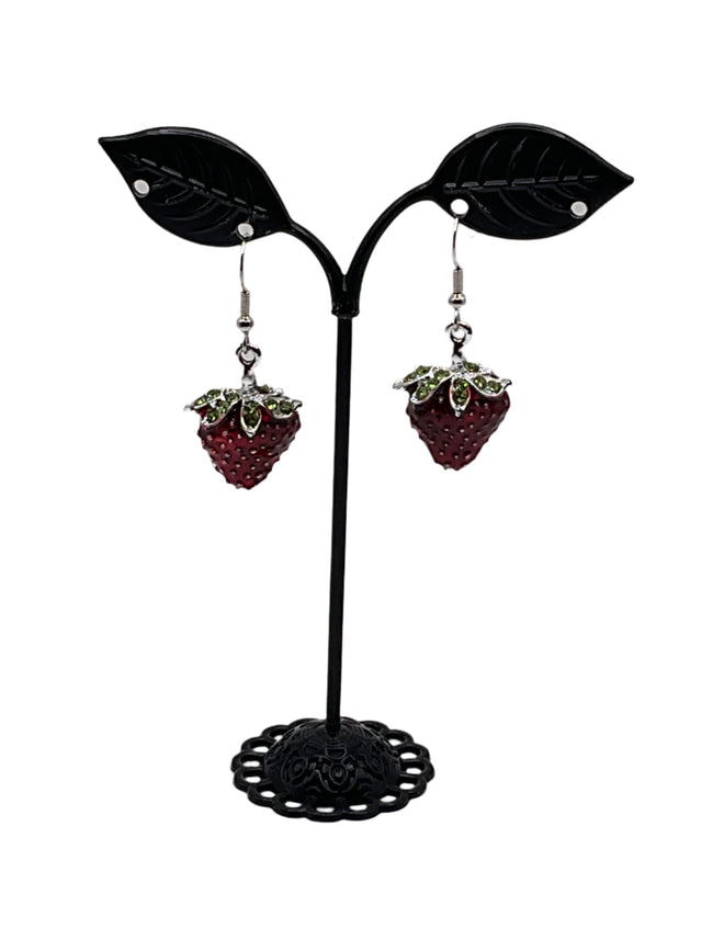Strawberry earrings Hover Image