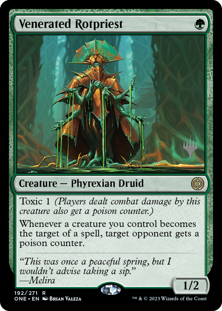 Venerated Rotpriest (PPONE-192P) - Phyrexia: All Will Be One Promos
