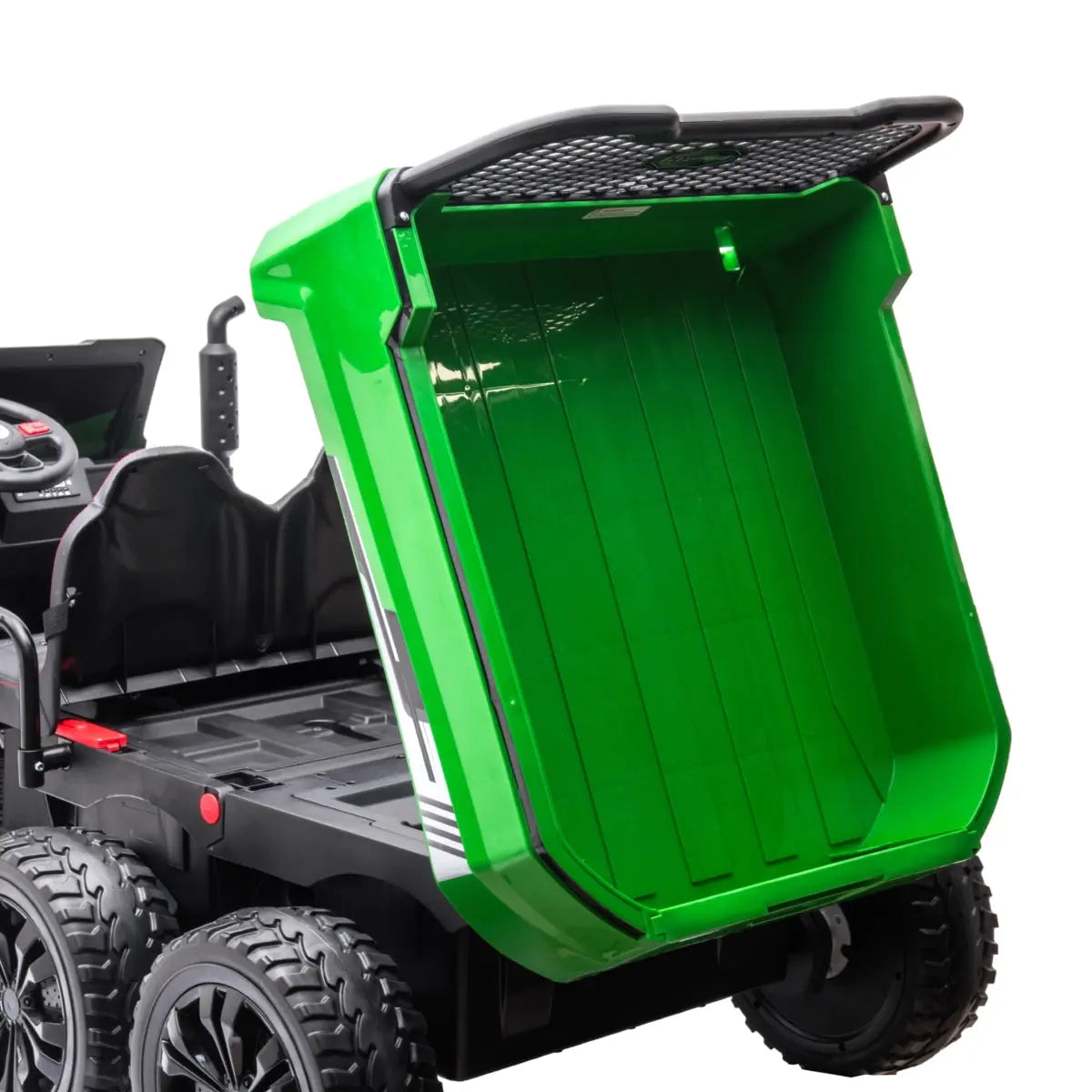 24V 6 Wheeler Freddo Tractor Trailer 2 Seater Ride-on with Dump Cart and Parental Remote - Collectors World Toys