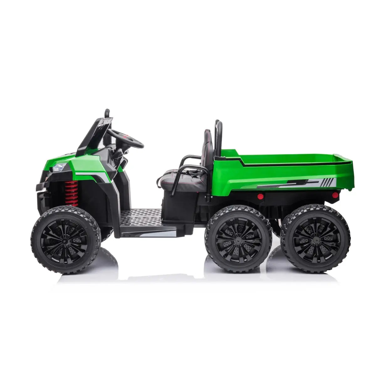 24V 6 Wheeler Freddo Tractor Trailer 2 Seater Ride-on with Dump Cart and Parental Remote - Collectors World Toys