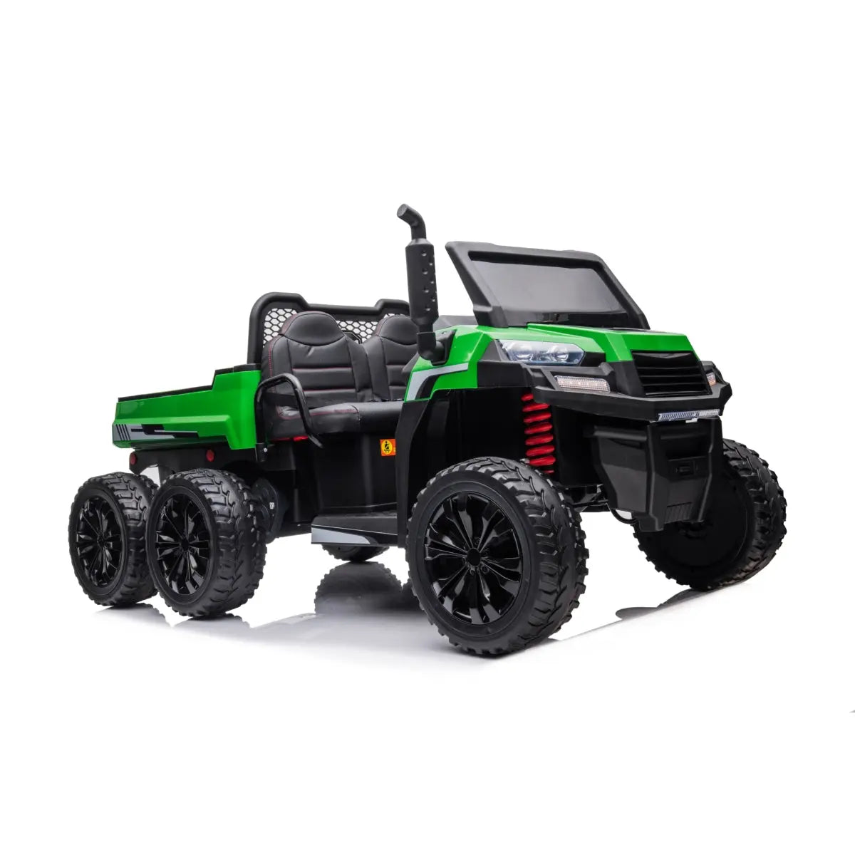 24V 6 Wheeler Freddo Tractor Trailer 2 Seater Ride-on with Dump Cart and Parental Remote - Collectors World Toys