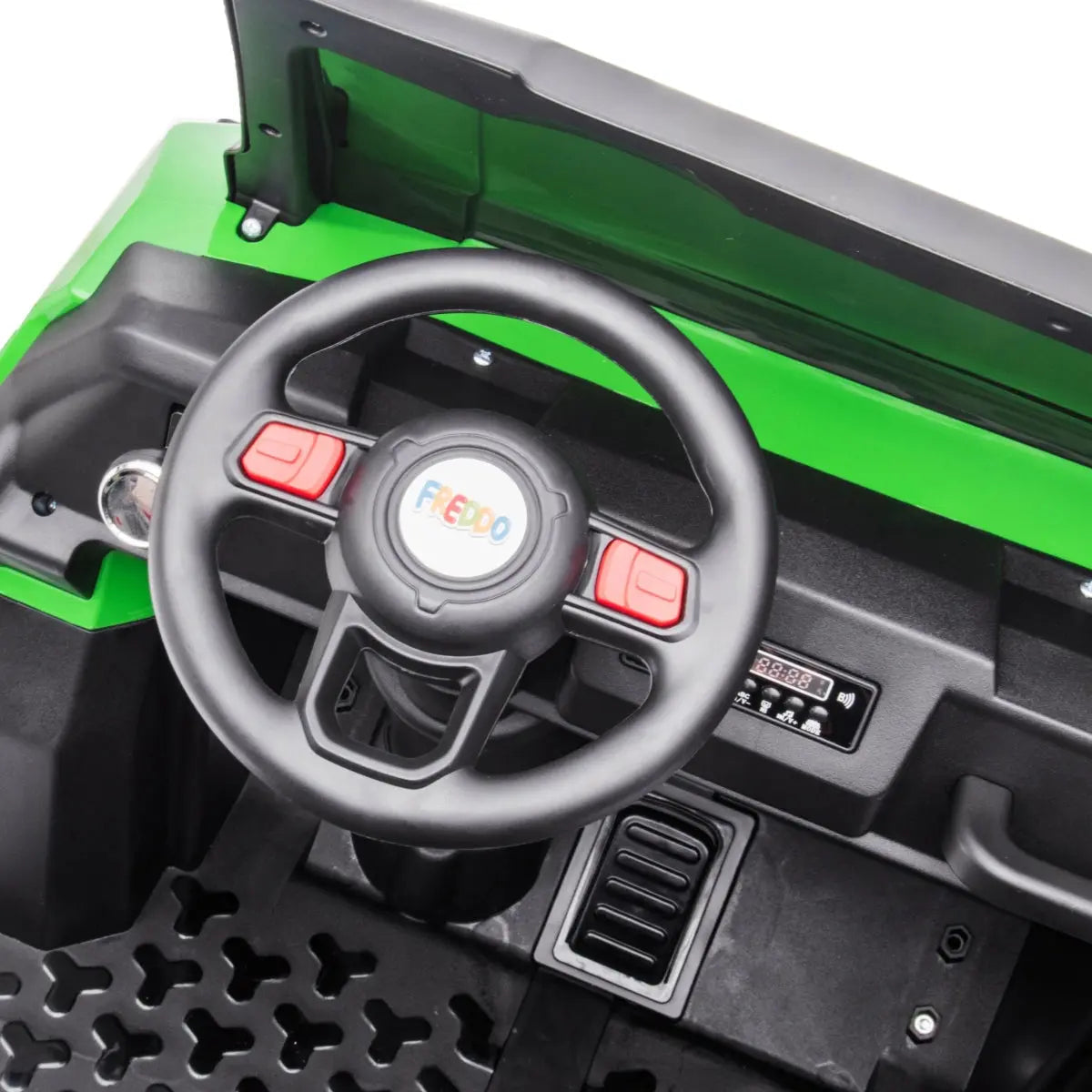 24V 6 Wheeler Freddo Tractor Trailer 2 Seater Ride-on with Dump Cart and Parental Remote - Collectors World Toys