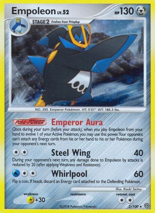 Empoleon 002/100 - Stormfront Holofoil