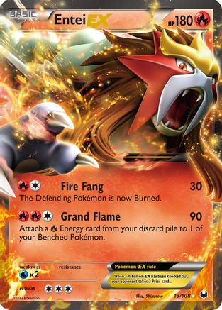 Entei EX 013/108 - Dark Explorers Holofoil