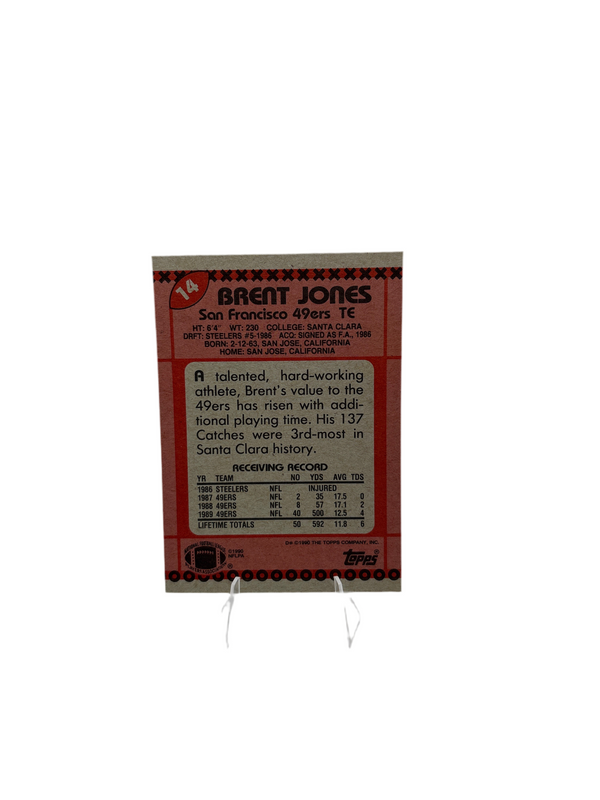 Topps Brent Jones