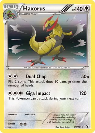 Haxorus 088/101 - Noble Victories Holofoil
