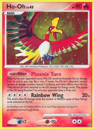 Ho-Oh 010/132 - Secret Wonders Holofoil