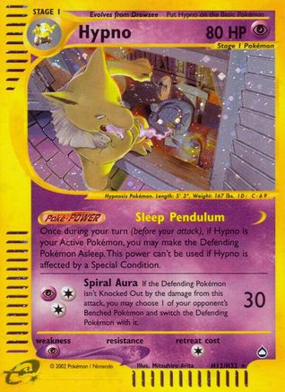 Hypno (H12) H12 - Aquapolis - Holofoil