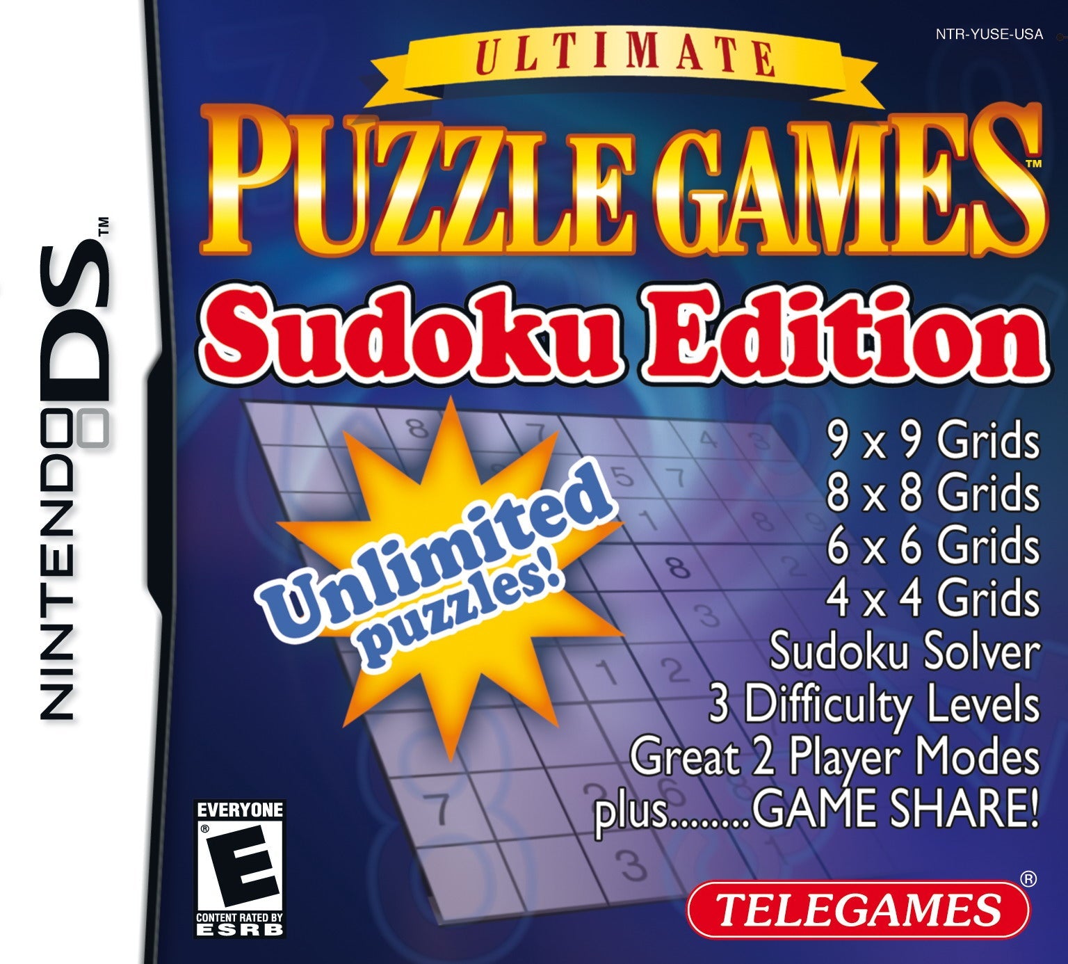 Ultimate Puzzle Games: Sudoku Edition (Nintendo DS) Main image