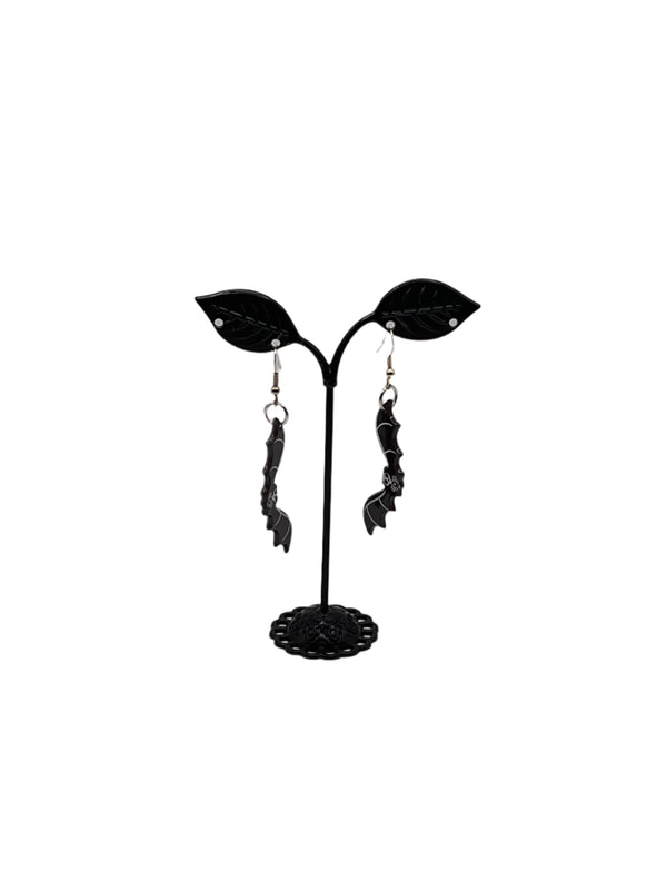 Bat Skeleton Earrings