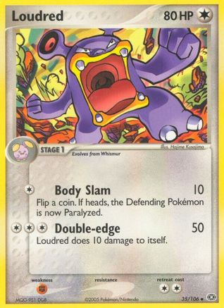 Loudred 035/106 - Emerald Reverse Holofoil