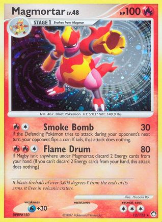 Magmortar 012/123 - Mysterious Treasures Holofoil