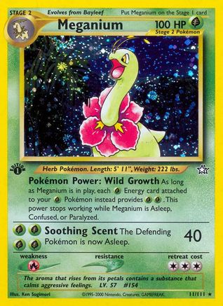 Meganium 011/111 - Neo Genesis 1st Edition Holofoil