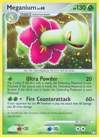 Meganium 013/123 - Mysterious Treasures Holofoil