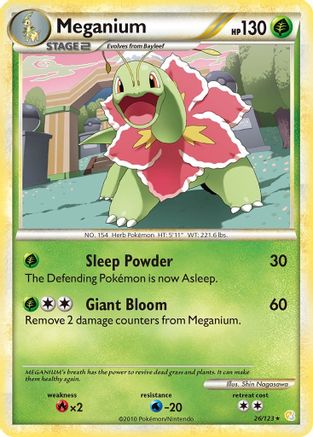 Meganium 026/123 - HeartGold SoulSilver
