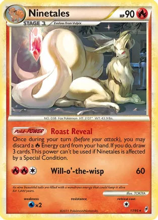 Pokemon: Nintetales Reverse Holo Call of Legends - Light Play Main image