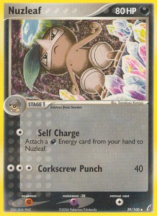 Nuzleaf 039/100 - Crystal Guardians Reverse Holofoil