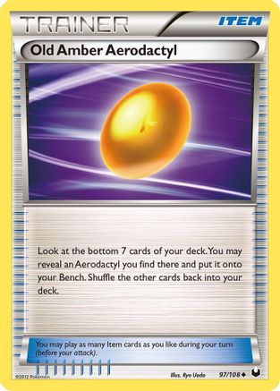 Old Amber Aerodactyl 097/108 - Dark Explorers