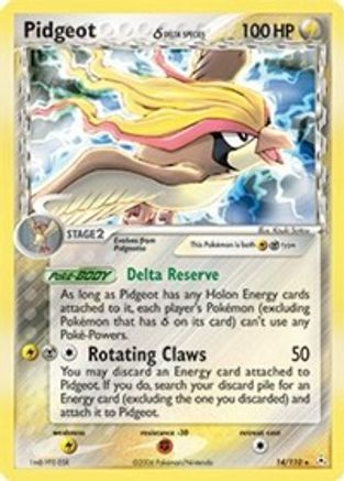 Pidgeot (Delta Species) 014/110 - Holon Phantoms Reverse Holofoil