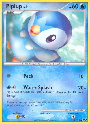 Piplup 015/017 - POP Series 6