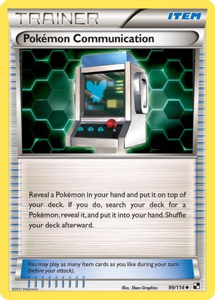 Pokemon Communication 099/114 - Black and White Reverse Holofoil Main image