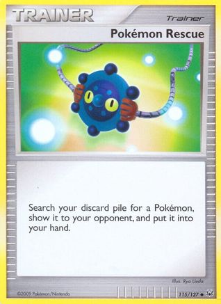 Pokemon Rescue 115/127 - Platinum Reverse Holofoil Main image