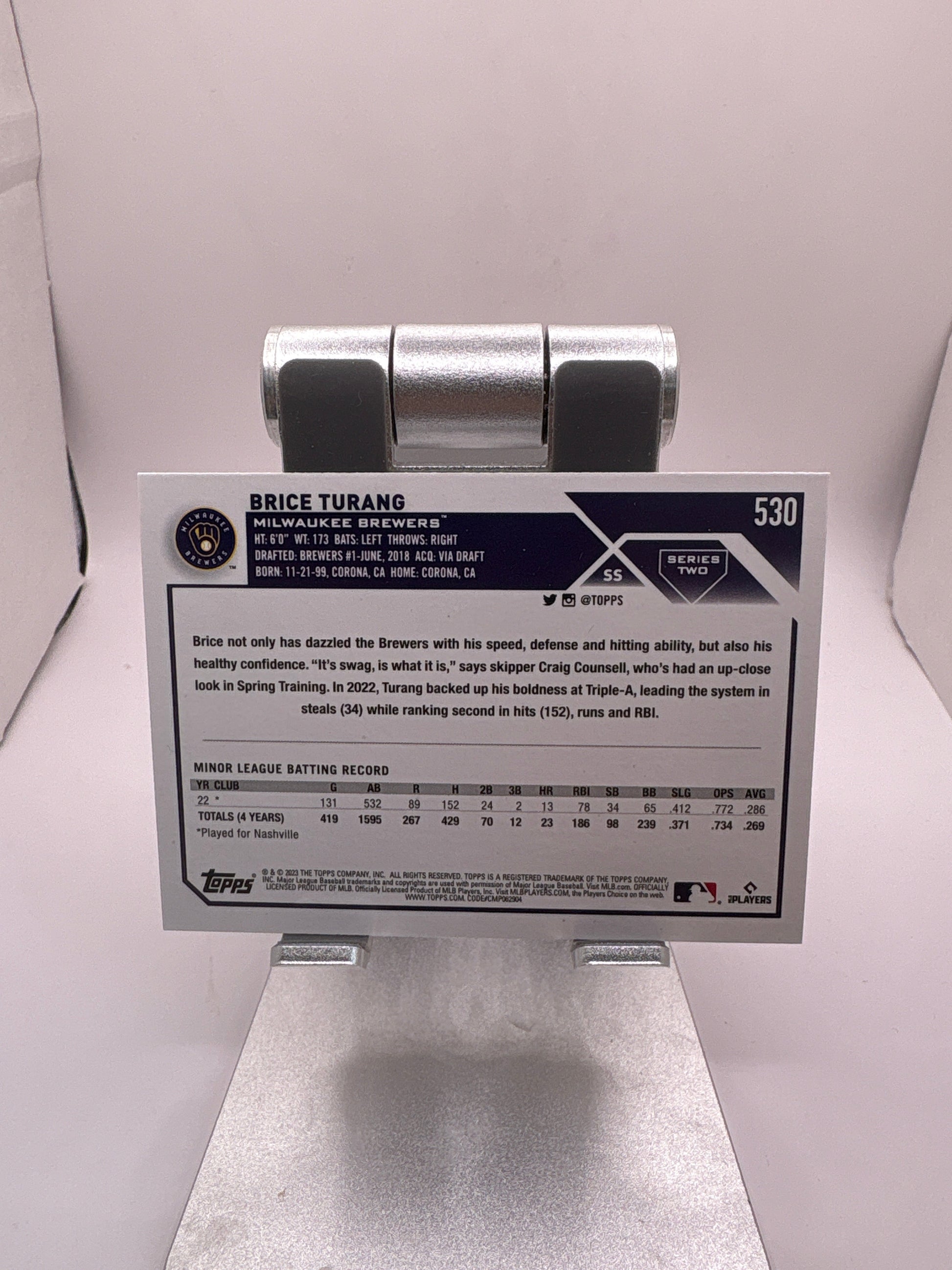 Topps Brice Turang