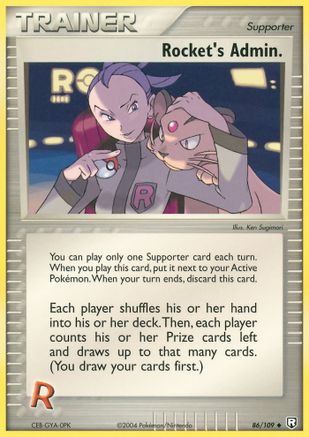 Rocket's Admin. 086/109 - Team Rocket Returns