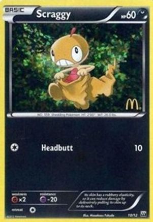 Scraggy 010/12 - McDonalds Promos 2012 Holofoil