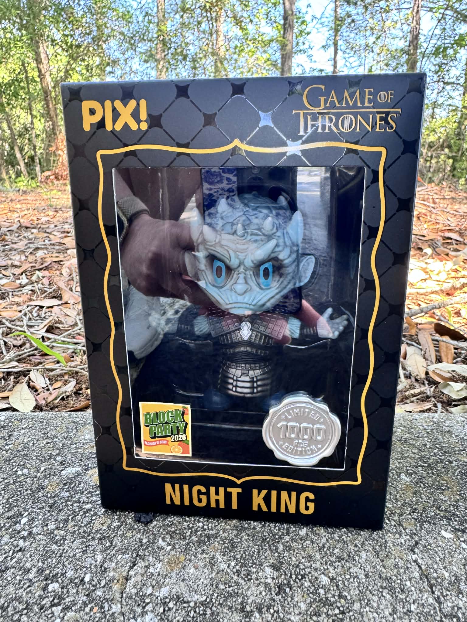 [Thrilljoy] [MEGACON Block Party] Game of Thrones Night King HERO LE1000 PIX Vinyl Figure with Protector Main image