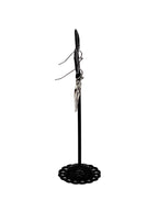 Silver heart earrings