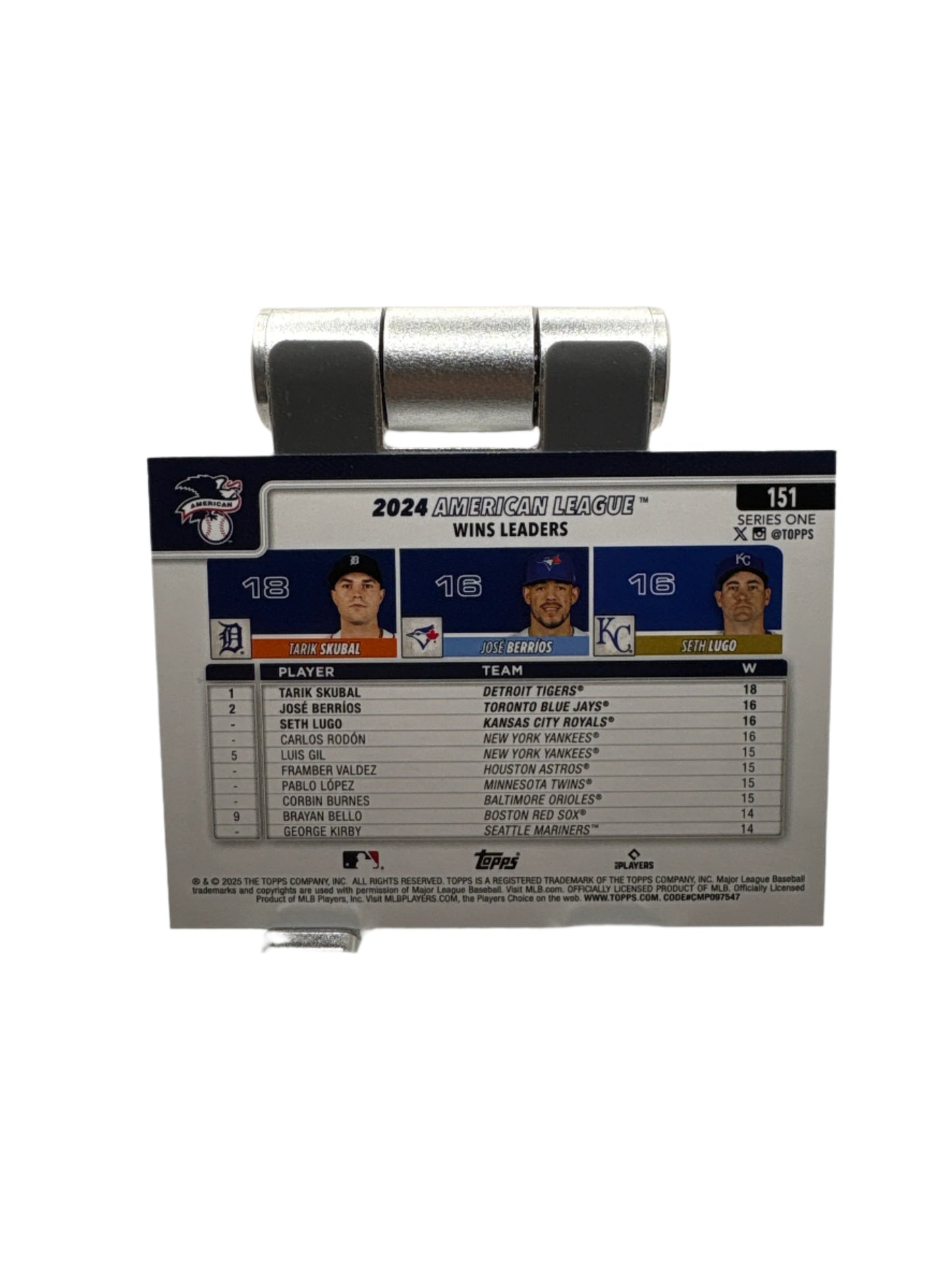 Topps Tarik Skubal Jose Berrios Seth Lugo