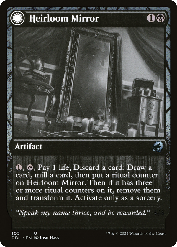 Heirloom Mirror // Inherited Fiend (DBL-105) - Innistrad: Double Feature: (Double Faced Transform)