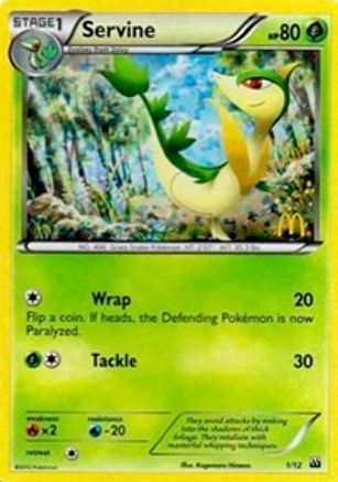 Servine 001/12 - McDonalds Promos 2012 Holofoil