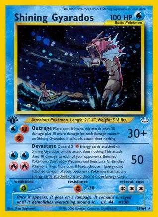 Pokemon: Shining Gyarados Unlimited Neo Revelation 65/64 - Near Mint Main image
