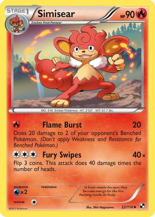 Simisear 022/114 - Black and White Reverse Holofoil