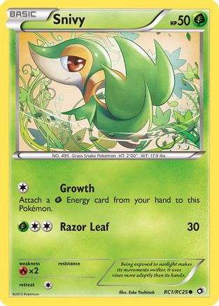 Snivy RC1/RC25 - Legendary Treasures Radiant Collection Holofoil