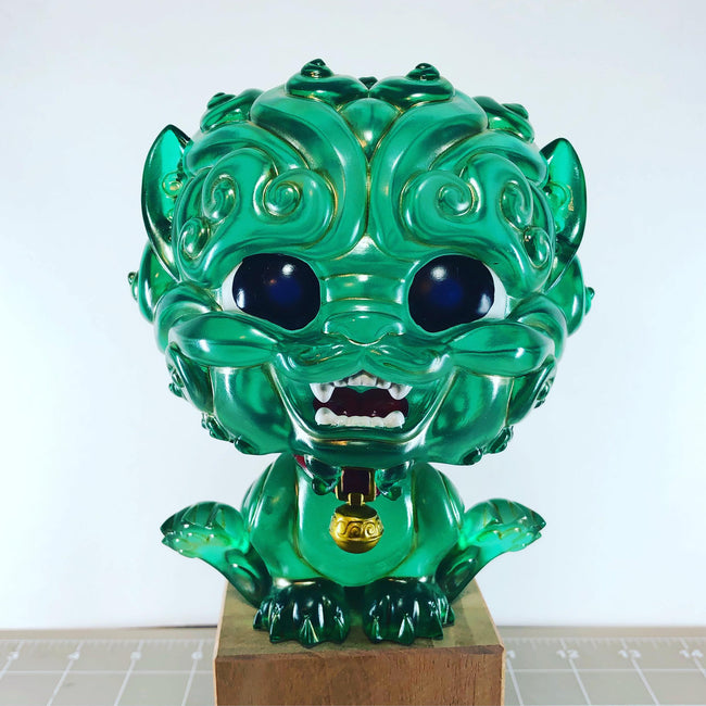 Shi-Shi the Tiny Guardian 6-inch Resin Statue - Jade Edition - Collectors World Toys Hover Image