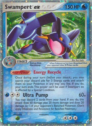 Swampert ex 098/100 - Crystal Guardians Holofoil