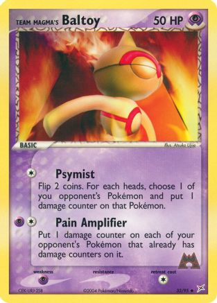 Team Magma's Baltoy 032/95 - Team Magma vs Team Aqua Reverse Holofoil