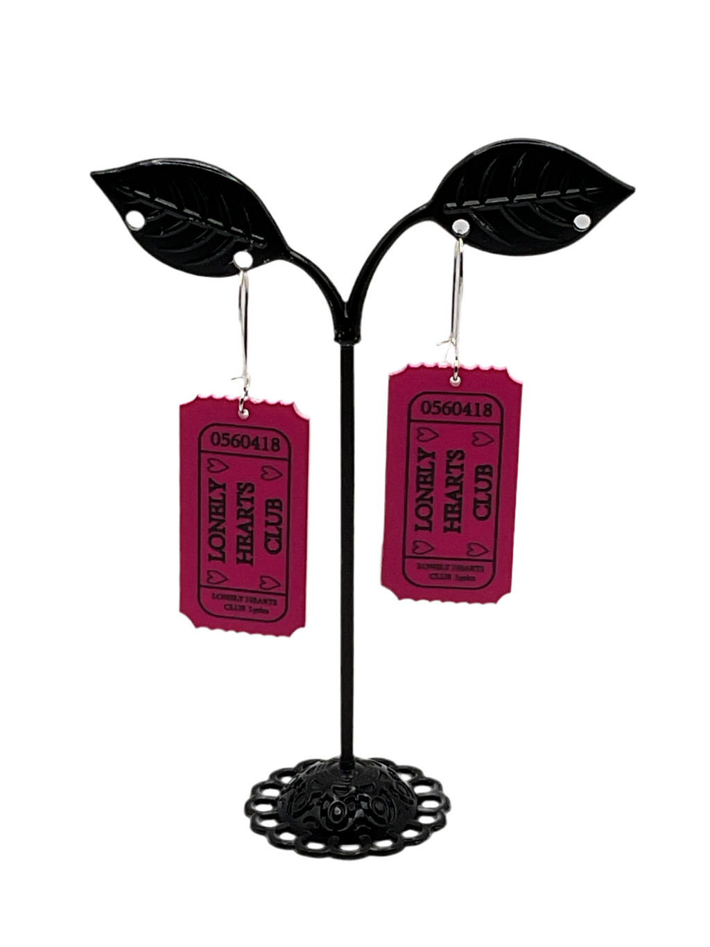 Ticket earrings