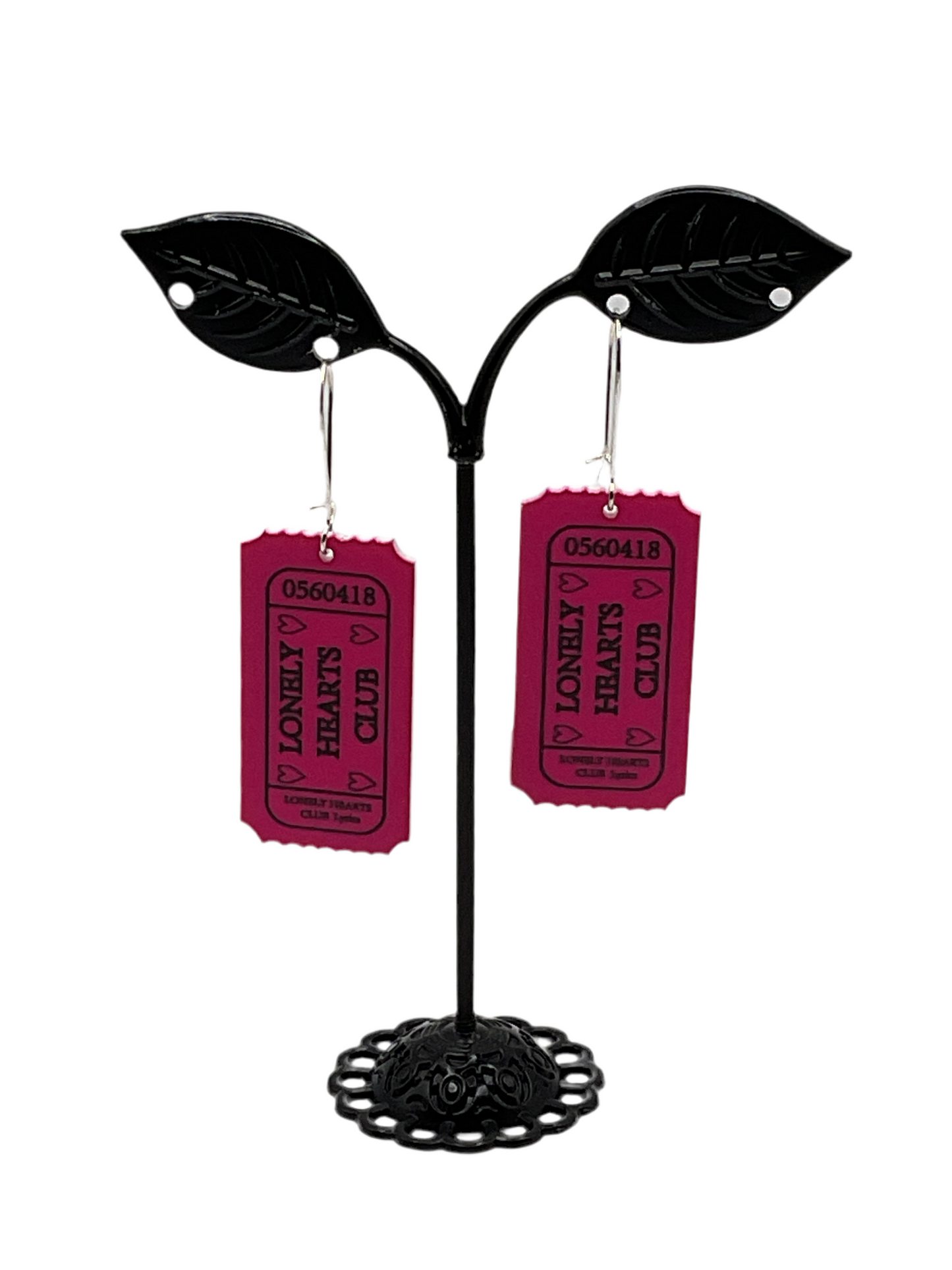 Ticket earrings