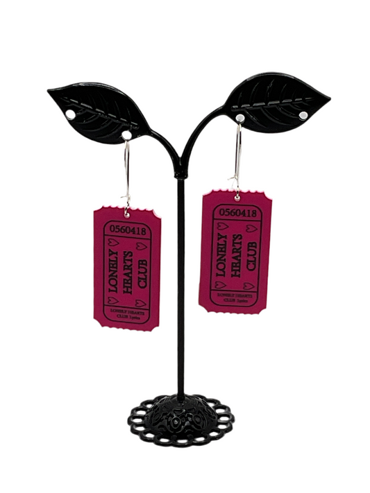Ticket earrings
