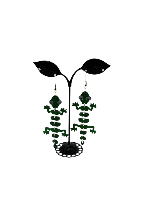 Alligator earrings