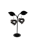 Black Heart Earrings
