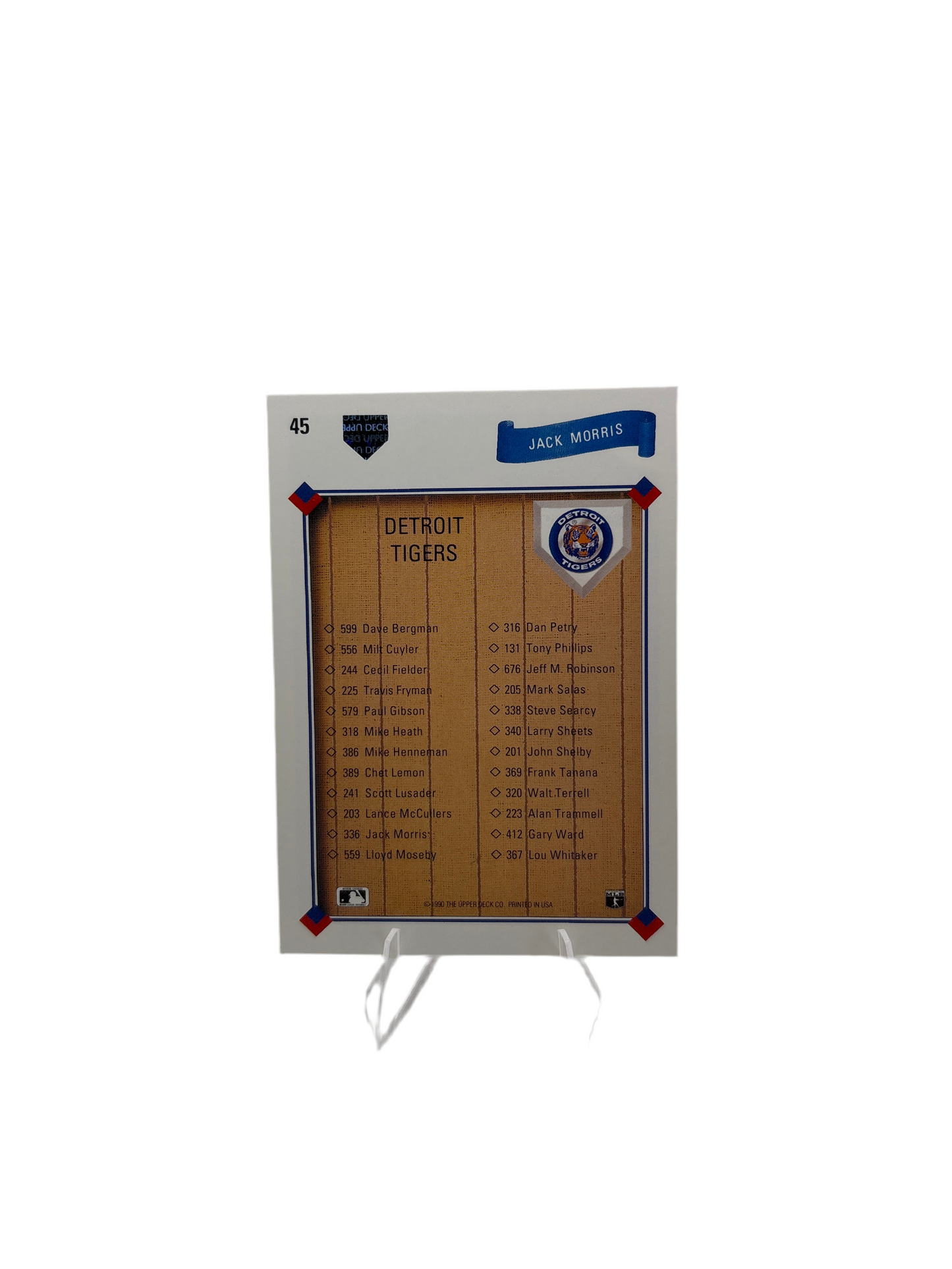 Upper Deck Jack Morris