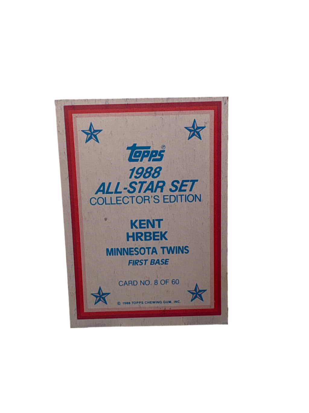Topps Kent Hrbek