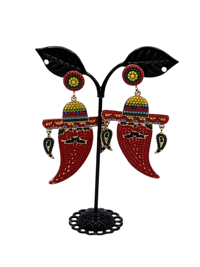 Chili pepper earrings Hover Image