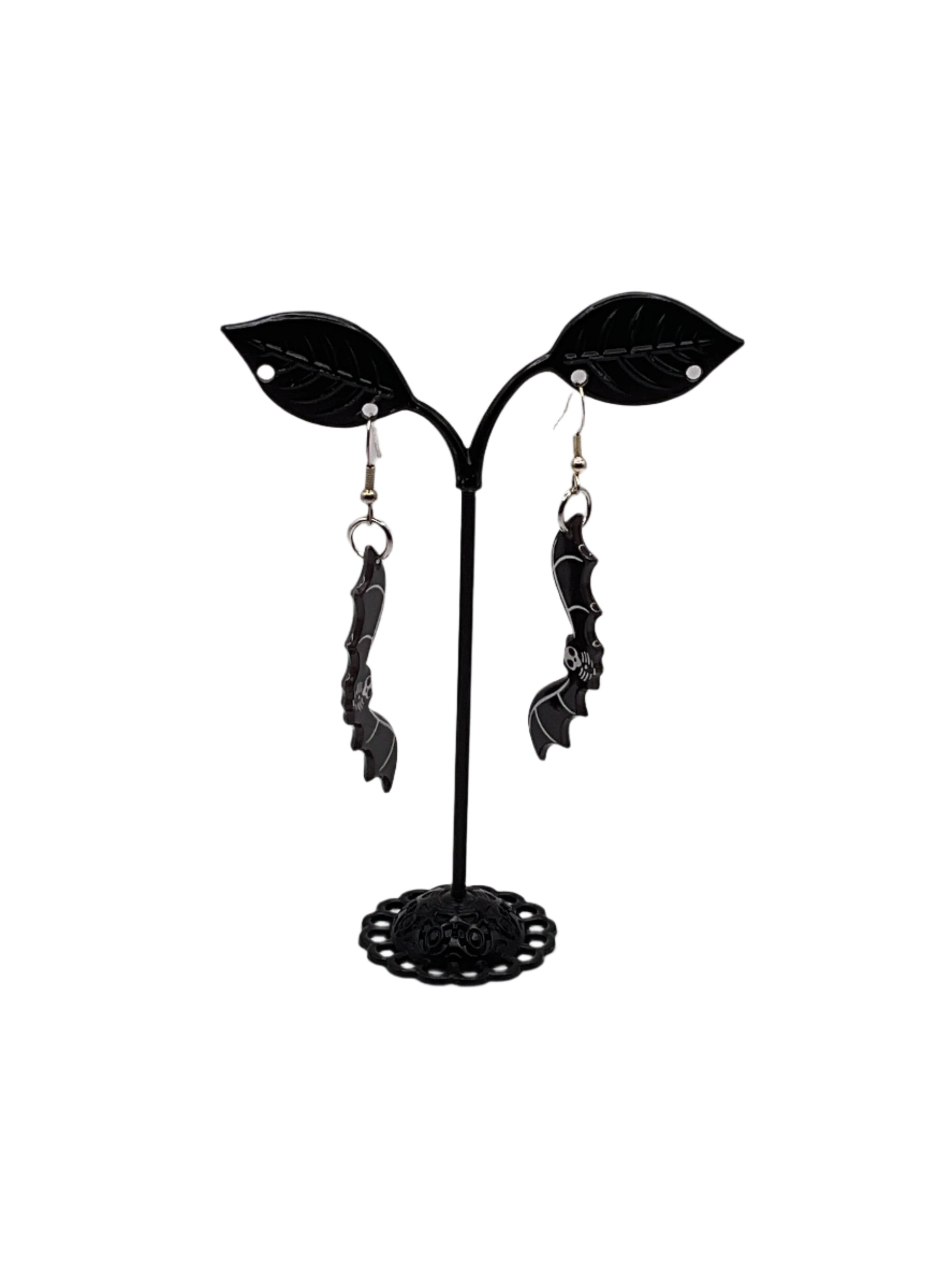Bat Skeleton Earrings